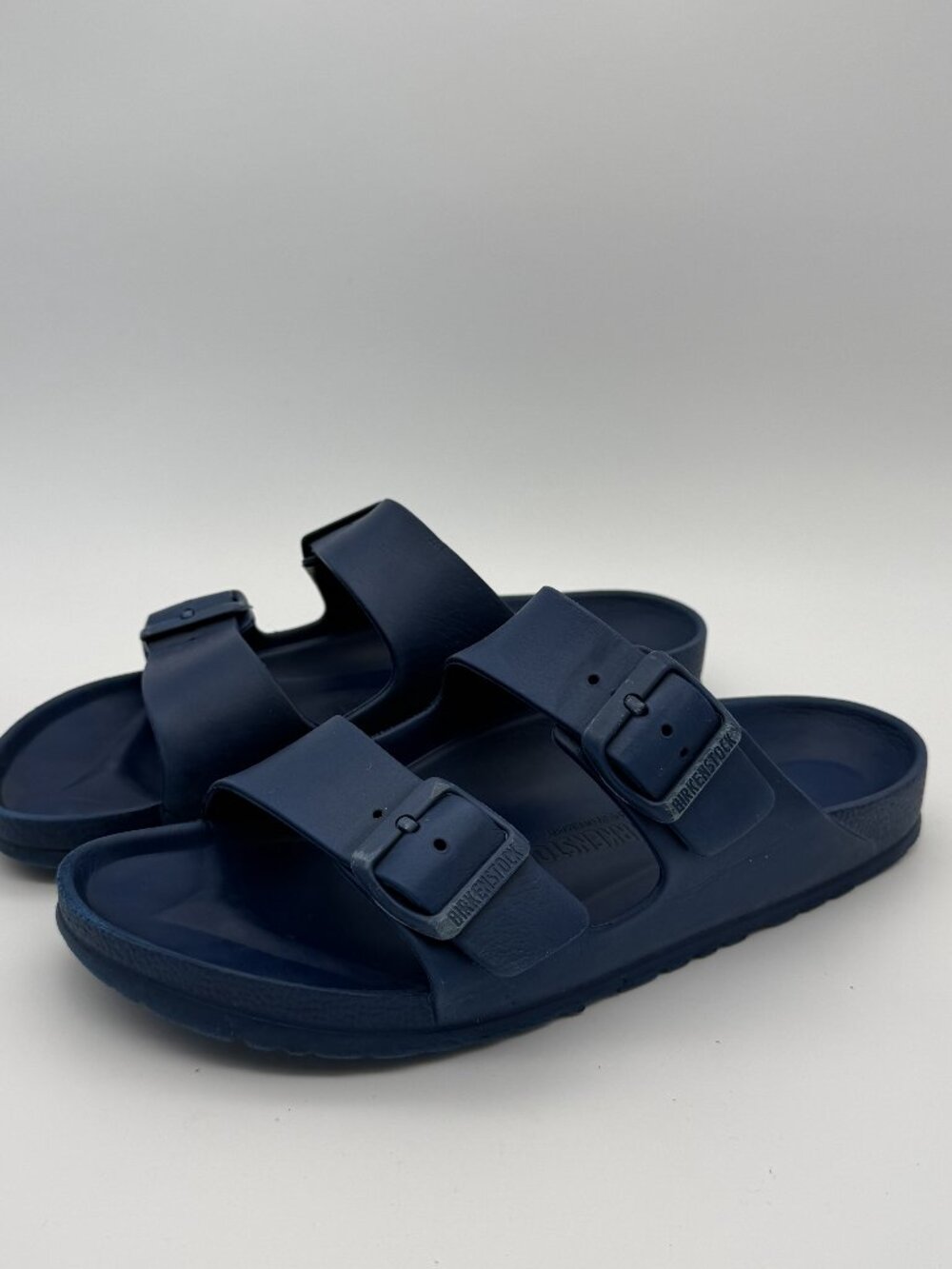 Birkenstock Arizona EVA Navy Blue Slide Sandals Size 40